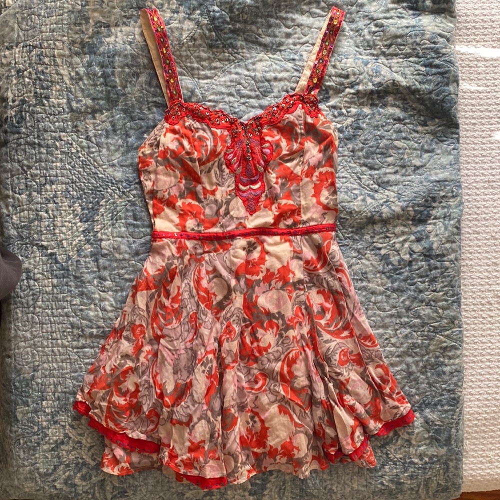 Free People bohemian mini dress